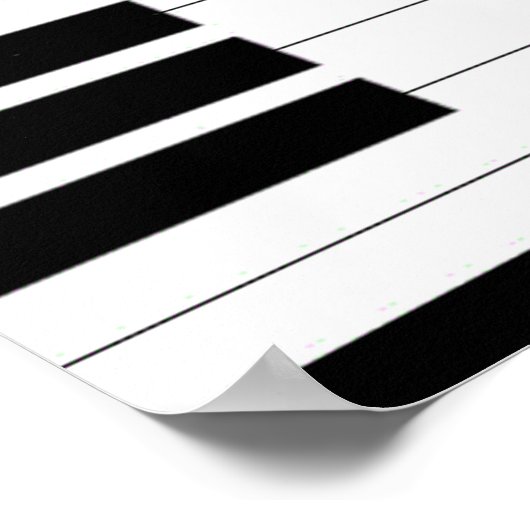 Poster Piano Keys (Hoek)