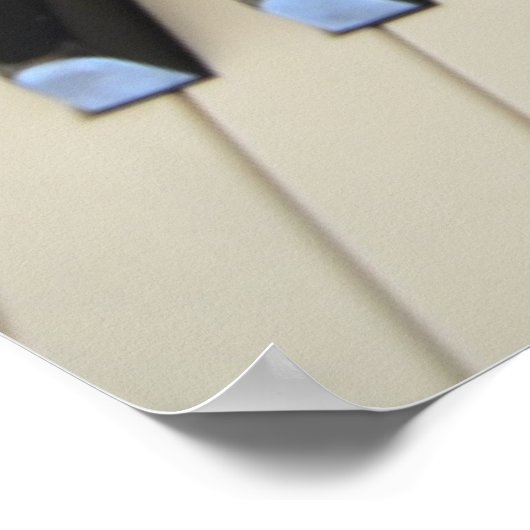 Poster Piano-toetsenbord (Hoek)