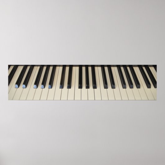 Poster Piano-toetsenbord (Voorkant)