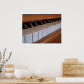 Poster Piano-toetsenbord (Keuken)