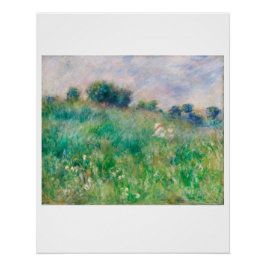 POSTER : PIERRE AUGUSTE RENOIR : MEADOW 1880