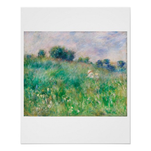POSTER : PIERRE AUGUSTE RENOIR : MEADOW 1880 (Voorkant)
