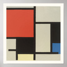 POSTER : PIET MONDRIAN : SAMENSTELLING 1921