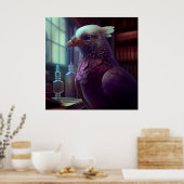 Poster Pigeon (Keuken)