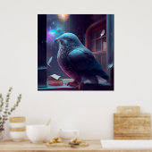 Poster Pigeon (Keuken)
