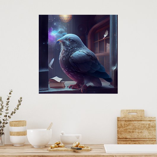 Poster Pigeon (Keuken)