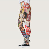 Poster: Pin-Up Girl Cycling. Leggings (Links)