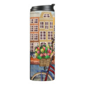 Poster: Pin-Up Girl Cycling. Thermosbeker (Gedraaid links)