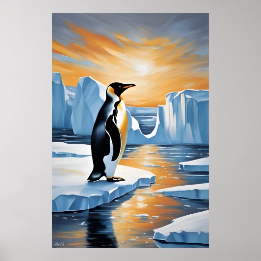 Poster | Pinguïn | Kunst (Voorkant)