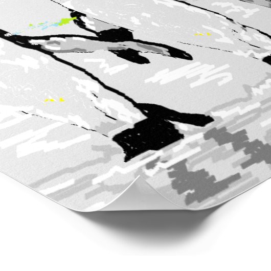 Poster Pinguïns (Hoek)