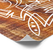 Poster Pinstriped Shrunken Head Tiki (Hoek)