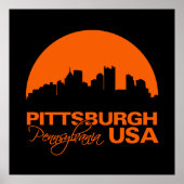 Poster PITTSBURGH - pas aan (Voorkant)