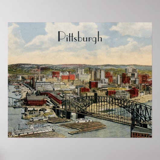 Poster Pittsburgh punt 1931 (Voorkant)