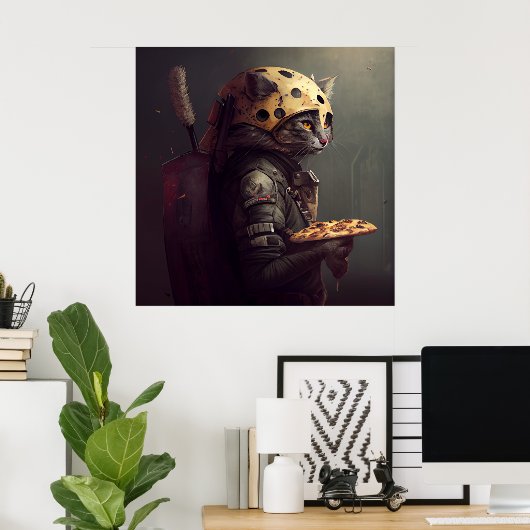 Poster Pizza (Thuiskantoor)