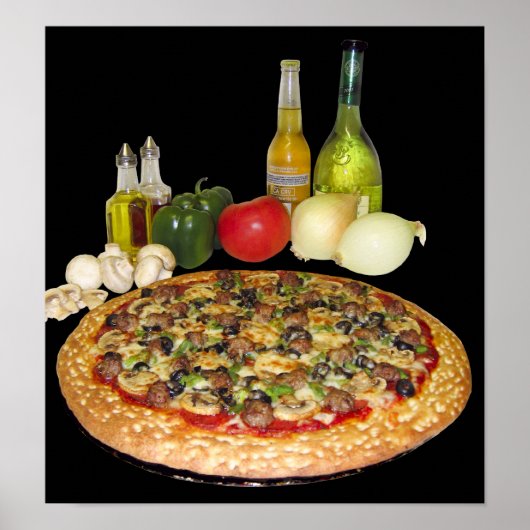 Poster Pizza (Voorkant)