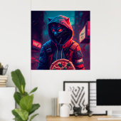 Poster Pizza (Thuiskantoor)