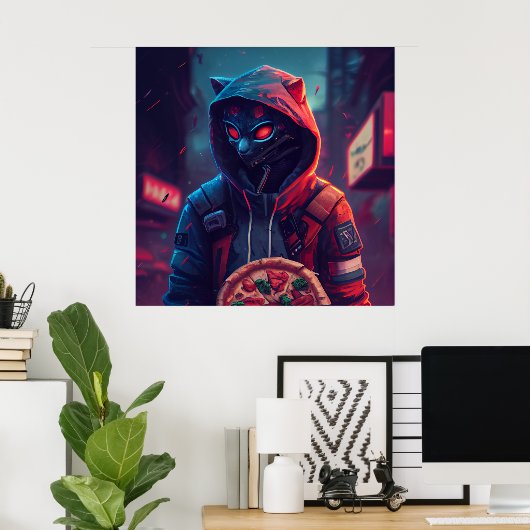 Poster Pizza (Thuiskantoor)