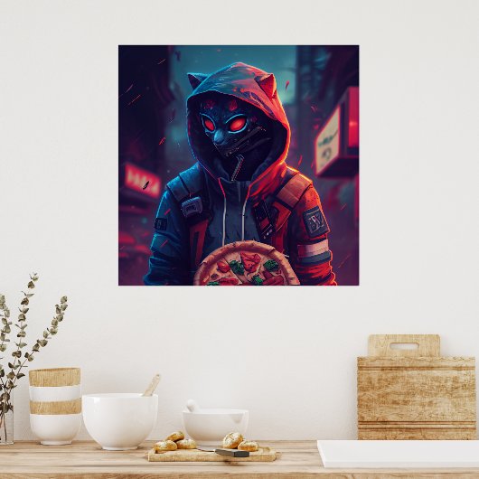 Poster Pizza (Keuken)