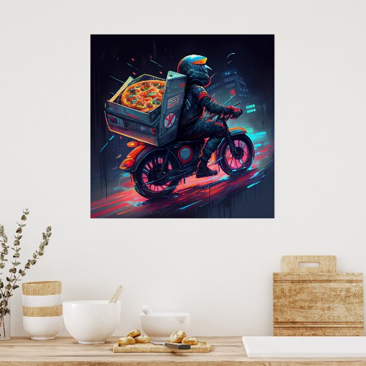 Poster Pizza (Keuken)