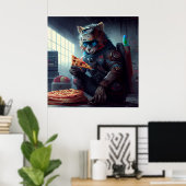 Poster Pizza (Thuiskantoor)