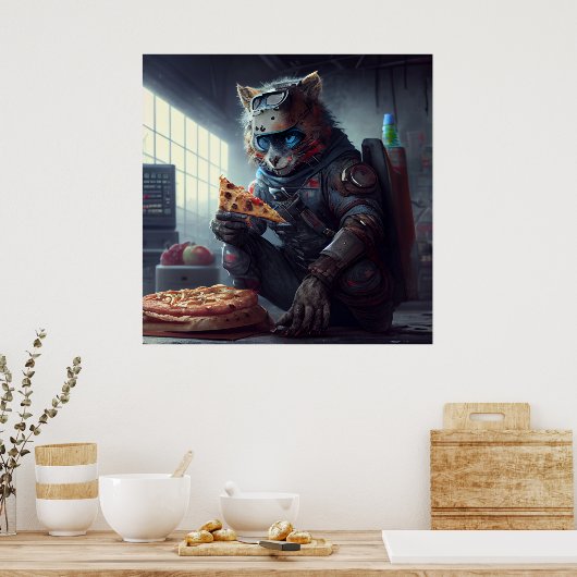 Poster Pizza (Keuken)