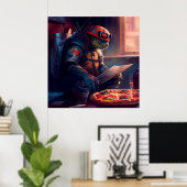 Poster Pizza (Thuiskantoor)