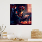 Poster Pizza (Keuken)