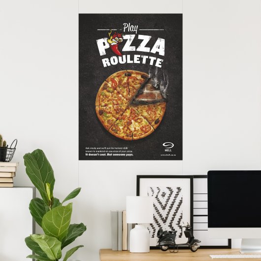 Poster Pizza Roulette (Thuiskantoor)