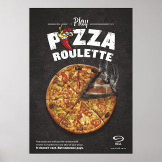 Poster Pizza Roulette