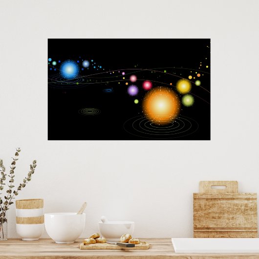 Poster Planetaire uitlijning (Keuken)