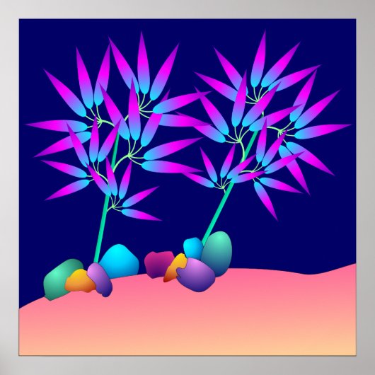 Poster planten gloeien (Voorkant)