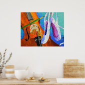 poster "Play Paint Pointe" van panoplei (Keuken)