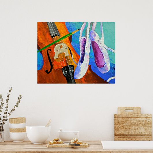 poster "Play Paint Pointe" van panoplei (Keuken)