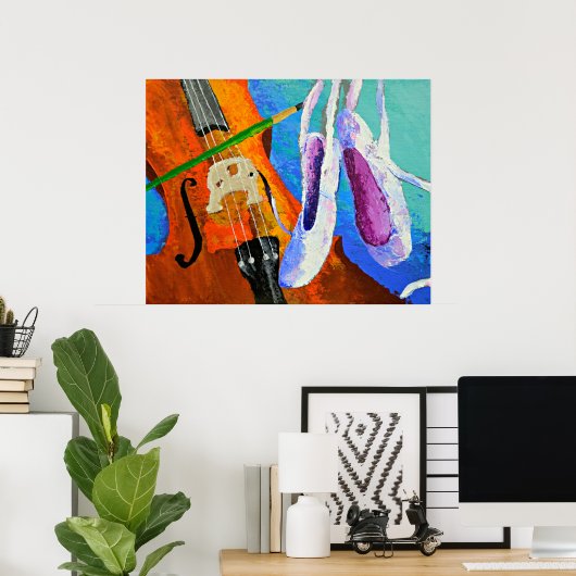 poster "Play Paint Pointe" van panoplei (Thuiskantoor)