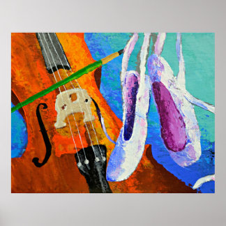 poster "Play Paint Pointe" van panoplei