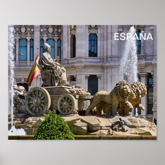 póster Plaza Cibeles de Madrid, España Poster (Voorkant)