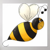 Poster Plump Bee (Voorkant)