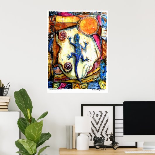 Poster PMACarlson "Gecko" (Thuiskantoor)