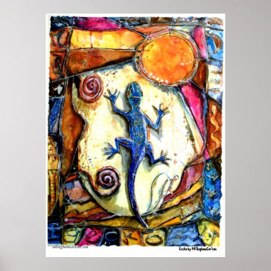 Poster PMACarlson "Gecko" (Voorkant)