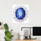 Poster PMACarlson Royal Sapphire (Thuiskantoor)