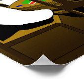 Poster Poker penguin (Hoek)