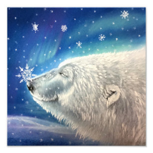 Poster polarisblaasjes Beer