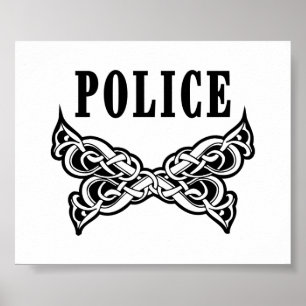 Poster Politie Tattoo