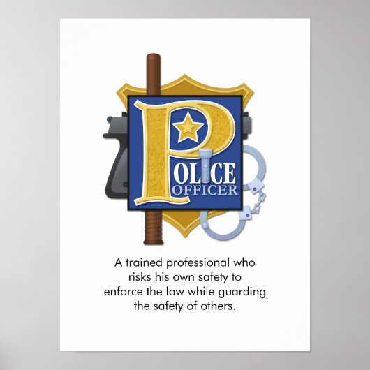 poster "Politieagent" (Voorkant)