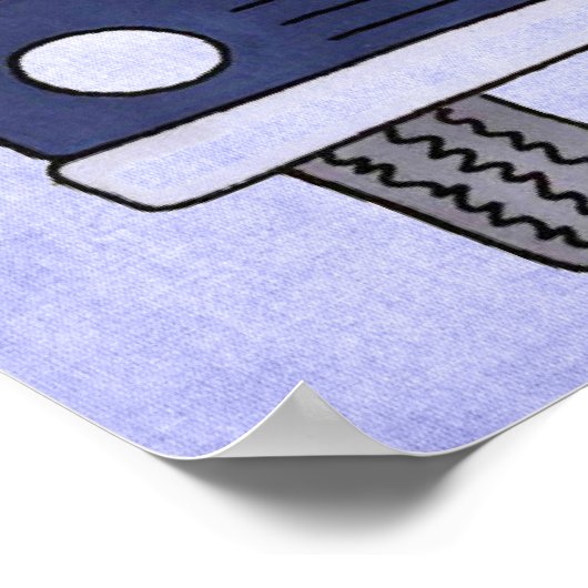 Poster politieauto (Hoek)