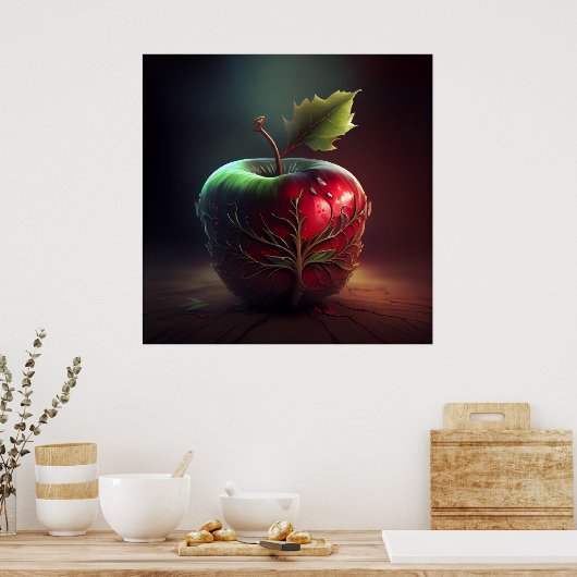 Poster Pomme (Keuken)