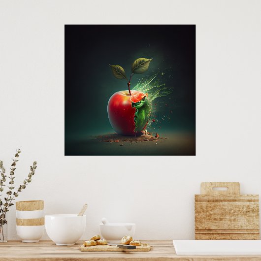Poster Pomme (Keuken)
