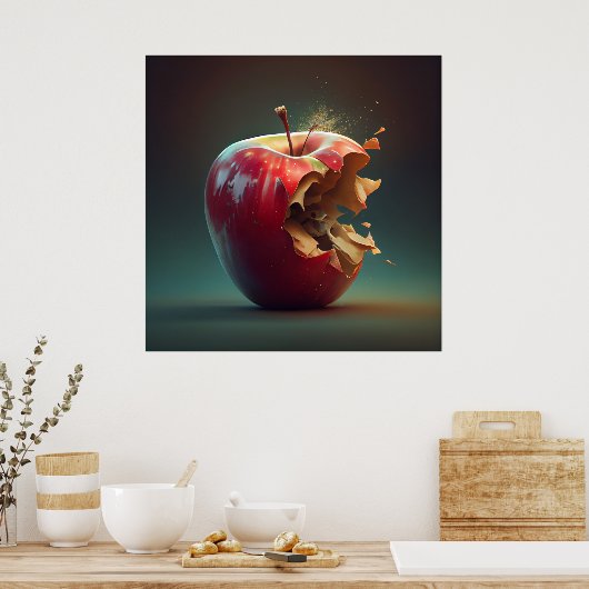 Poster Pomme (Keuken)