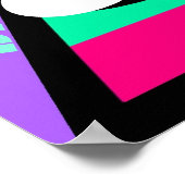 POSTER ~ POOL ~ BILLIARDEN IN ABSTRACT ~ CUE BALL (Hoek)