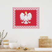 Poster Poolse banner (Keuken)